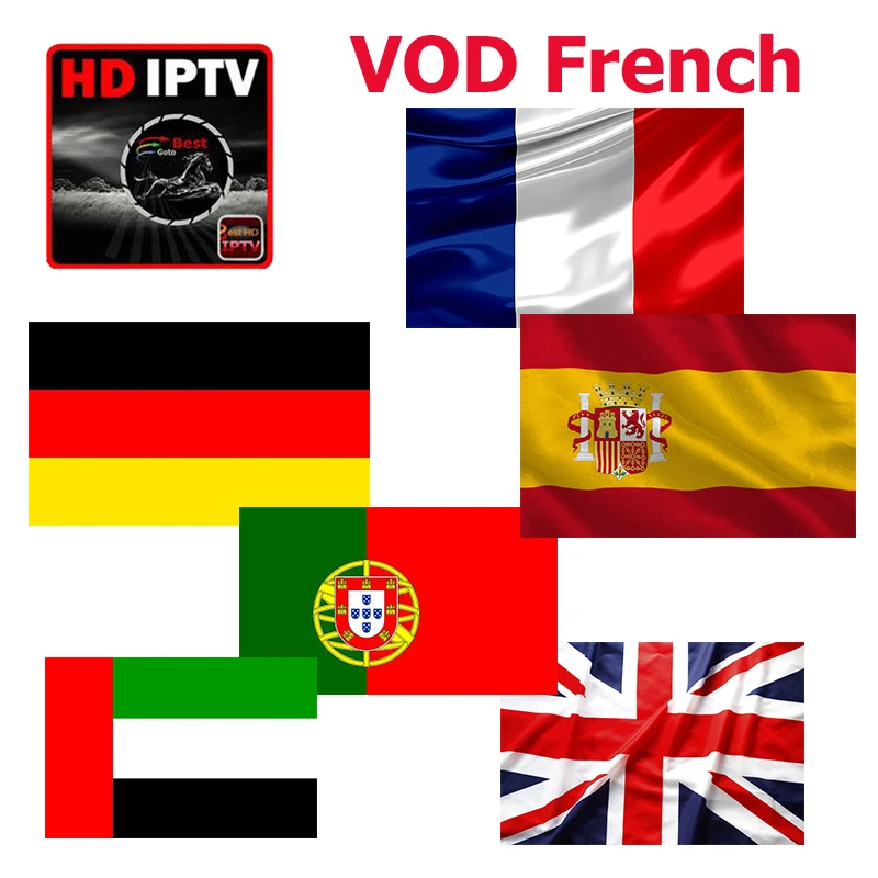 VOD французский IPTV Европа IPTV Испания Portguese арабские африканские Польша Великобритании, США Германия IPTV Поддержка Android m3u enigma2 mag250 2800 +