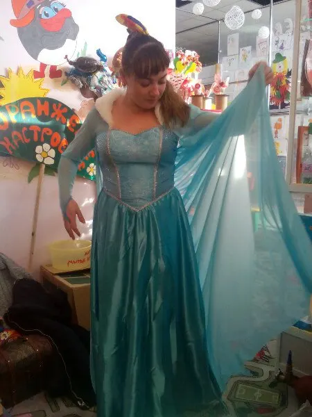 Adult Anna Elsa Princess Queen fantastic Dress Cosplay Costume Party Queen Dress Halloween Masquerade Costume Fairy (17)