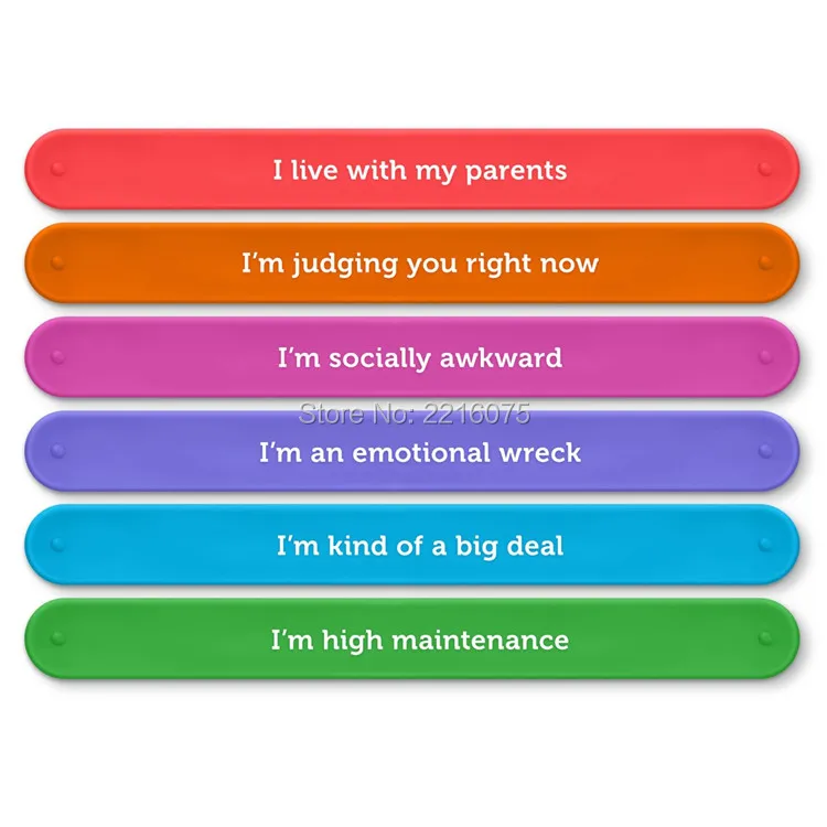 Fred  Friends SLAP HAPPY Snap Bracelet Drink Markers