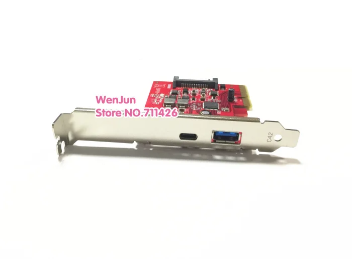  10 Gbps USB 3.1 Gen 2 Typ-A + Typ-C PCI express Karte PCI-E 2x zu usb3.1 Typ A + Typ C adapter für 