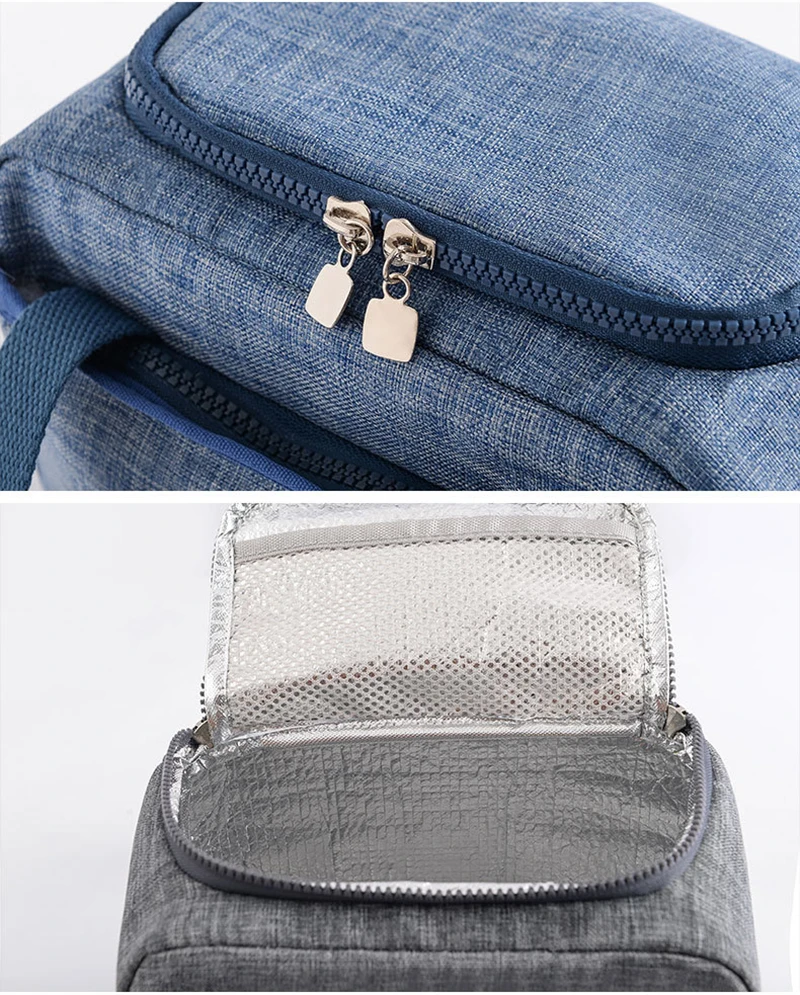 Engrossado oxford isolado saco feminino organizador de