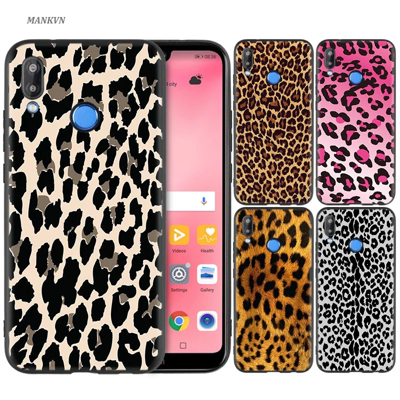 

Silicone Case Cover for Huawei P20 P10 P9 P8 Lite Pro 2017 P Smart+ 2019 Nova 3i 3E Phone Cases Fashion Tiger Leopard Print Pant