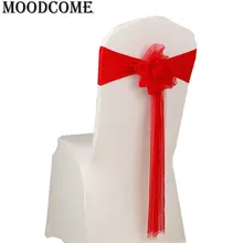 Стул пояса повязки на стулья stoel strikken noeud шезлонг из органзы лук белые ленты из спандекса на стулья