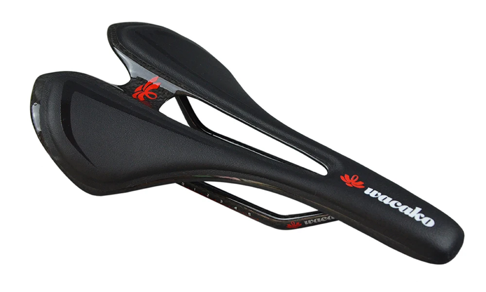 wacako карбоновое седло сверхлегкое 129 г полностью углеродное волокно+ натуральная кожа велосипедное седло MTB шоссейное велосипедное седло сиденья