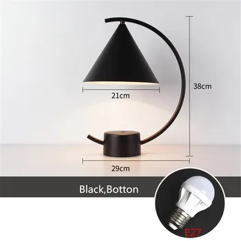 

Christmas Creative Holiday Retro Iron Art Minimalist Triangle Table Lamps Reading Lamp Night Light Bedroom Desk Lighting