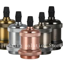 1 шт./лот античный edison патрон E26/E27 алюминиевая лампа Разъем Loft винтажный Ретро розетку металлический держатель для лампы