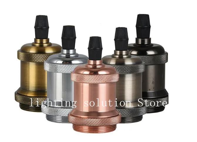 

1 Piece/lot Antique edison lampholder E26/E27 Aluminium lamp socket Loft vintage retro light socket metal lamp holder