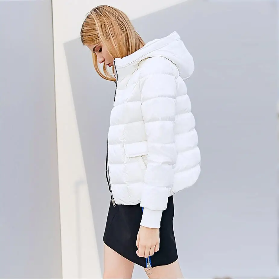 hooded short jacket