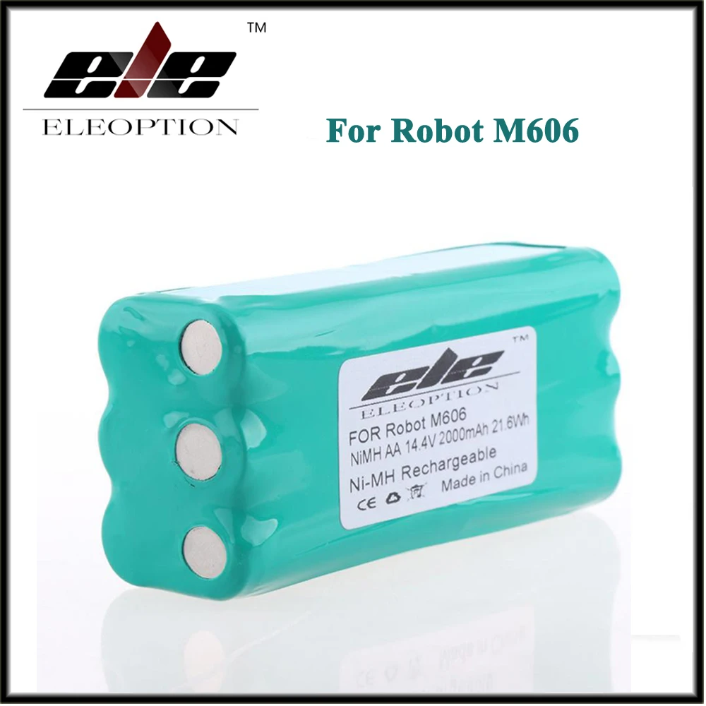 

Eleoption 14.4V 2000mAh 2.0Ah Ni-MH Replacement Vacuum Battery for Libero Vacuum 0606004 M606 14.4 Volt