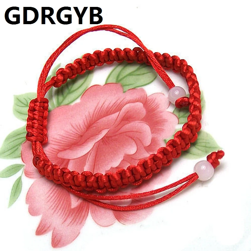 

GDRGYB Hot sale Red Thread Rope lucky Hand Stretch knot Woven Women Men Charm Bracelets lovers' Best gift Friendship Bangles