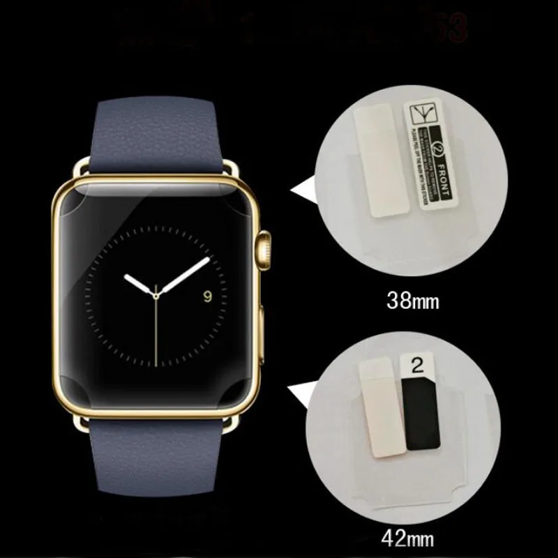 2 x TPU (не стекло) мягкая защитная пленка с полным покрытием для iwatch Apple Watch Series 1/2/3 38
