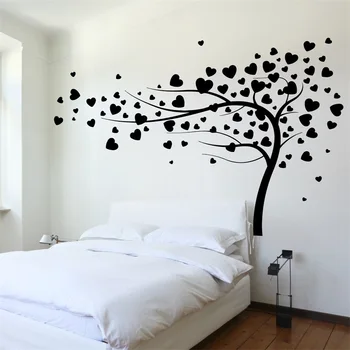 

Wall Decal Tree Branch Hearts Leafs For Bedroom Vinyl Sticker