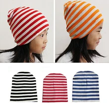 Теплые хлопковые вязаные крючком шапки для девочек и мальчиков на весну, зиму и осень, детские вязаные шапки в полоску для малышей