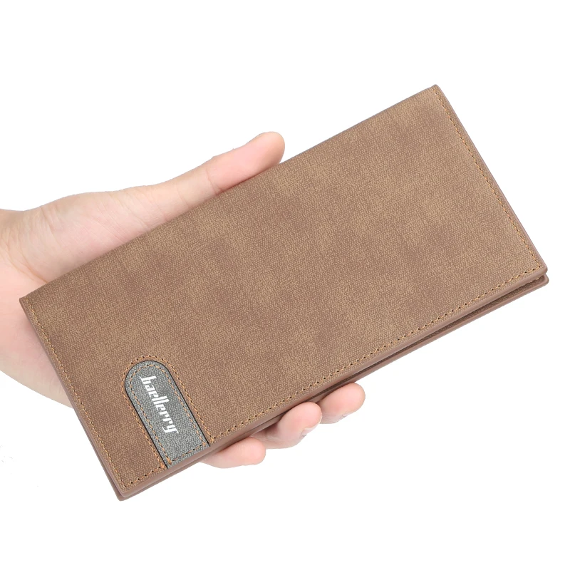

2019 High Quality Men Wallet Canvas Designer Long Phone Pocke Wallet Card Holder with Coin Pocket Male Money Bag Purses Carteira