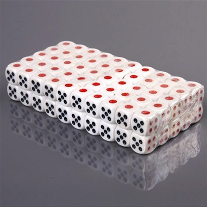 

100pcs/lots standard Digital Dices Game Toy Club Bar Drinking Gambling Recreating Amusing Tools dice 10mm