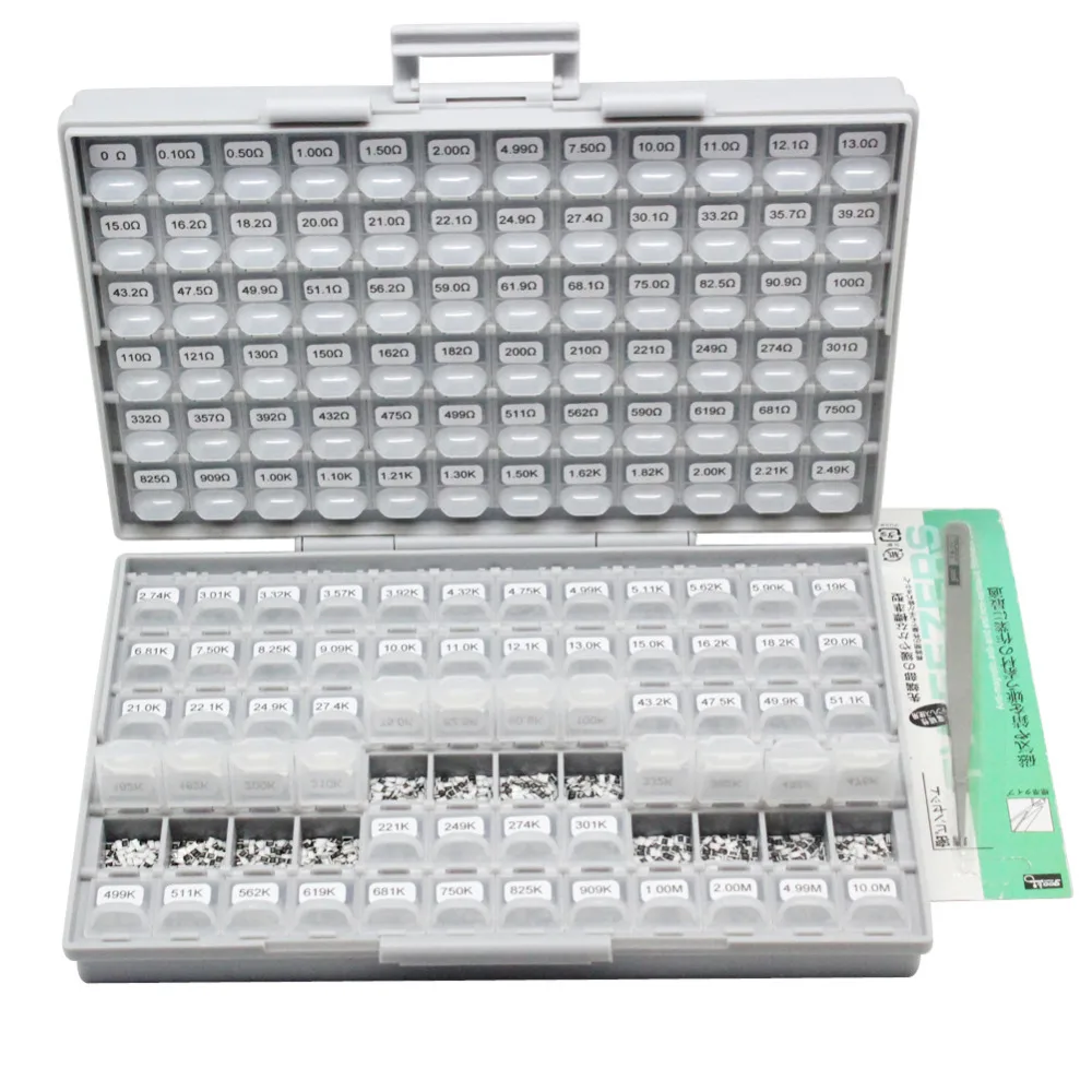 AideTek SMD SMT1206 1% Резистор Комплект E96 Ассорти 14400 шт BOX-ALL10Mresistor коробка для хранения пластиковая часть коробка lablesR12E24100
