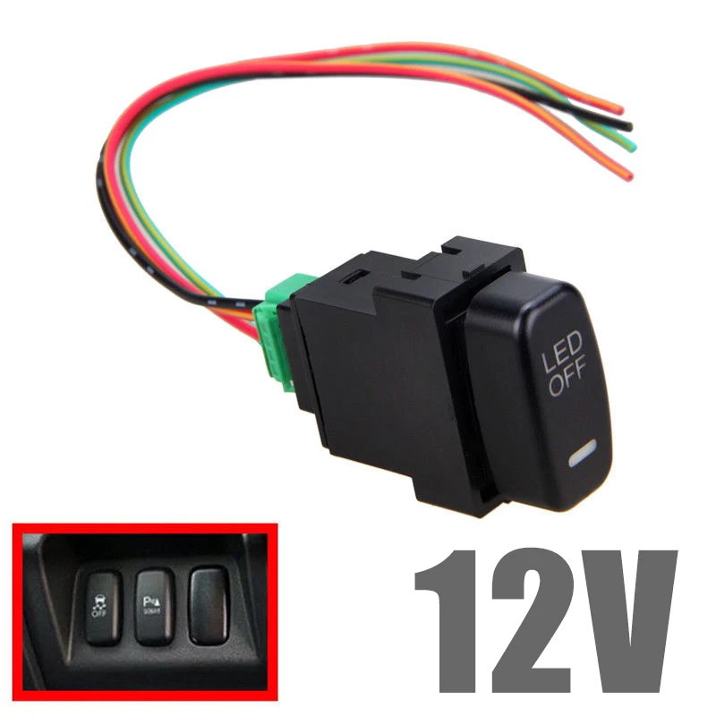 Mayitr 1pc 12V Universal Car Daytime Running light Switch LED Fog Light