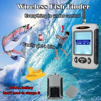 

Deeper Echo Sounder for Fishing Lucky FFW718 Wireless Findfish Sonar for Fishing Lure Alarm Sonar Sensor Portable Fish Finders