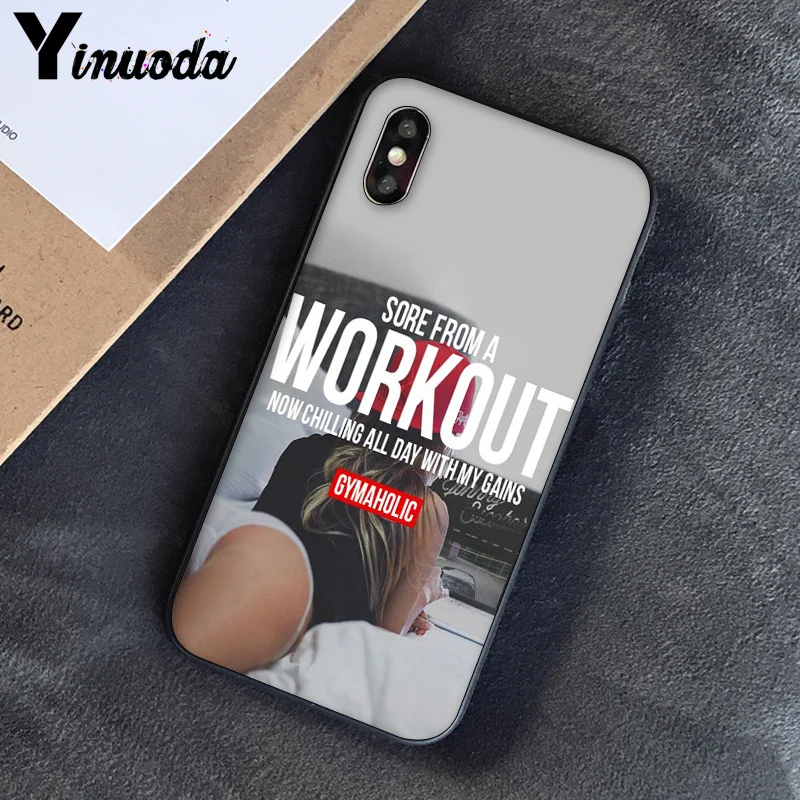 Чехол Yinuoda мягкий черный для iPhone 5 5Sx 6 7 7plus 8 8Plus X XS MAX XR|Бамперы| |