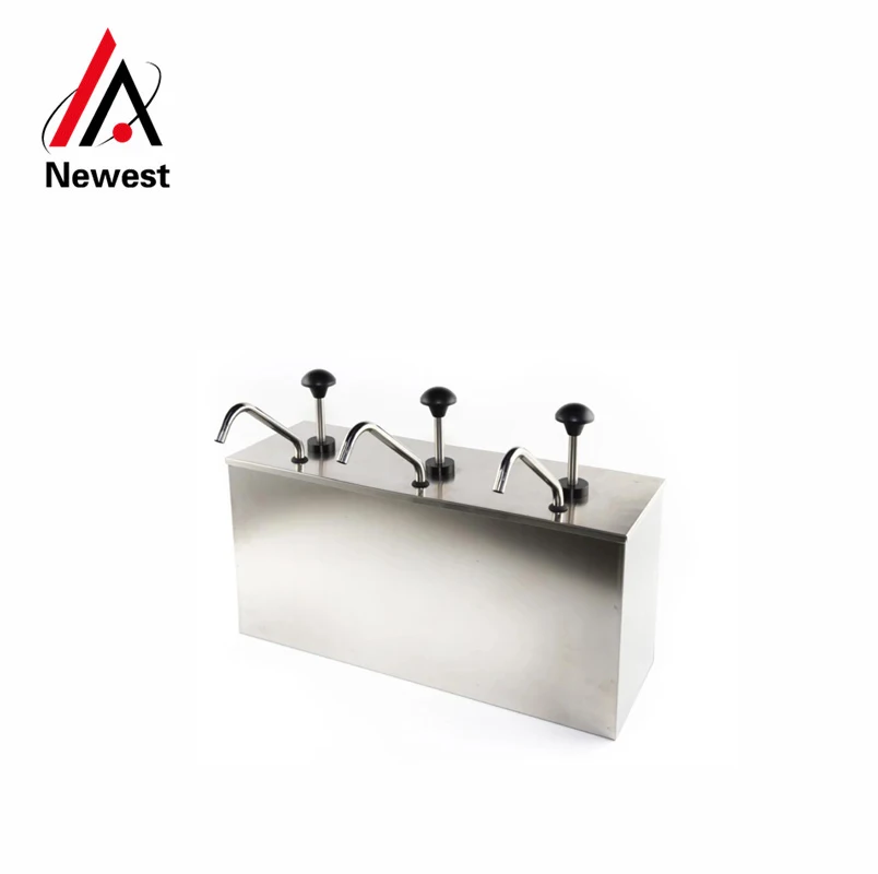 

Catering stainless steel ketchup dispenser pump sauce condiment dispenser with 3 head