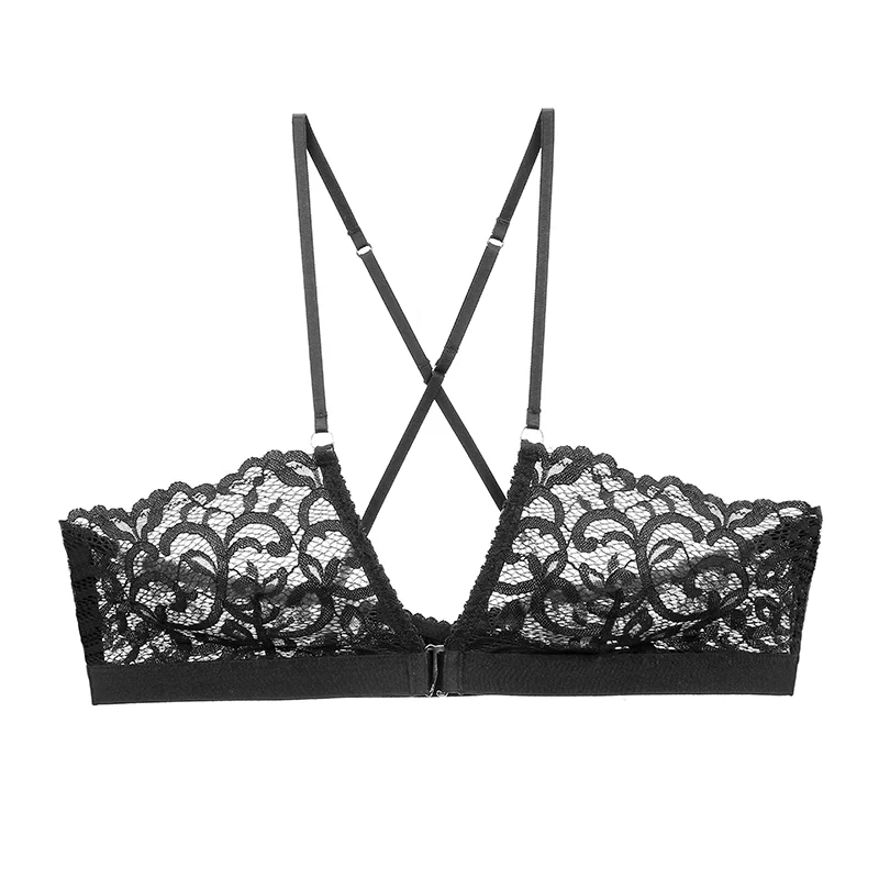LILYMODA, новинка, сексуальный кружевной бюстгальтер без косточек, бюстгальтер на шнуровке, соблазнительное нижнее белье, нижнее белье высокого качества