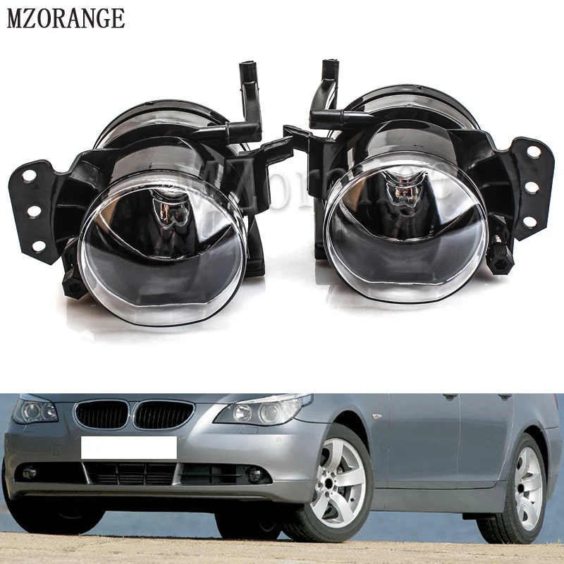 

MZORANGE 1 Pair Fog Light Assembly Car Front Fog Lights Lamps No Bulbs Housing Lens Clear For BMW E60 E90 E63 E46 323i 325i 525i