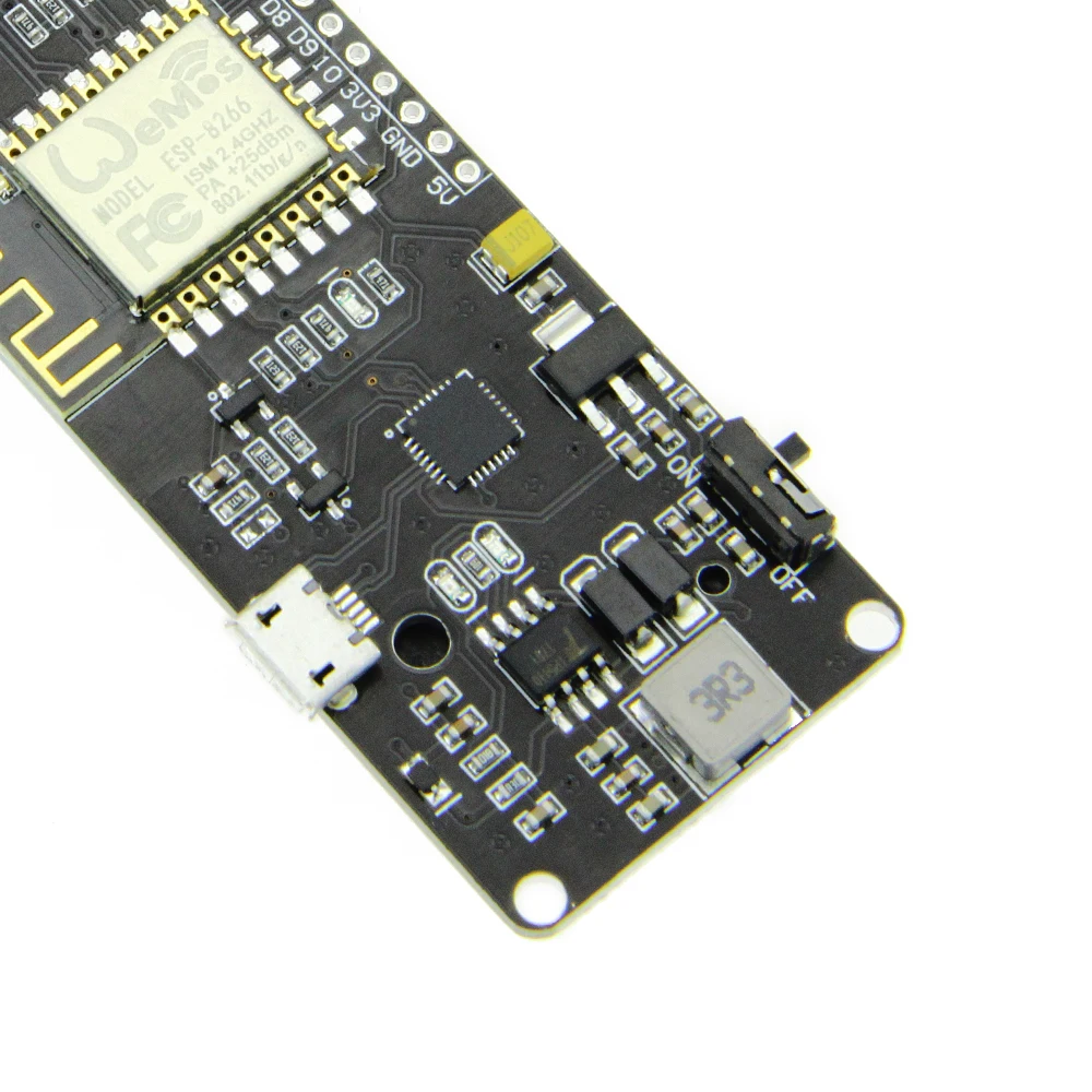 ESP8266 OLED preflashed development board) экран 0 96 дюйма версия + 18650 OLED|Беспроводные модули| |