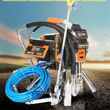 Высоконапорная безвоздушная распылительная машина Профессиональный безвоздушный распылитель краски 395 инструмент для краски