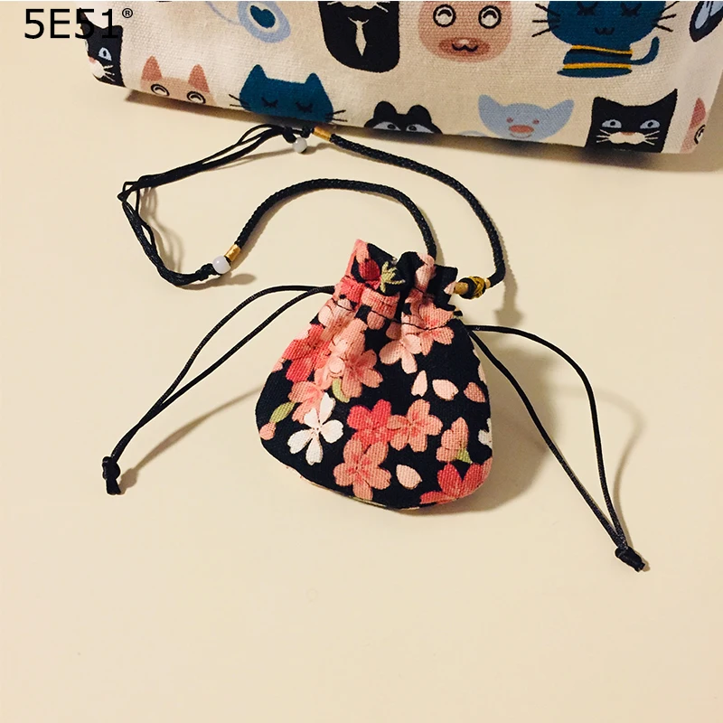 

Japanese style Pouch sachet /sakura printed 6.5*7cm/Many Uses/gift