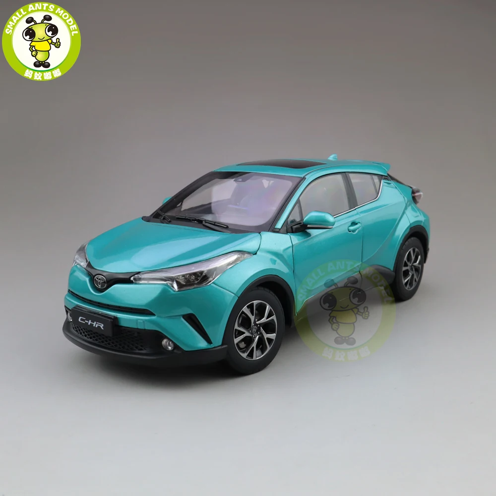 1/18 CHR C-HR литая под давлением модель автомобиля SUV игрушки дети мальчик девочка подарок синий цвет