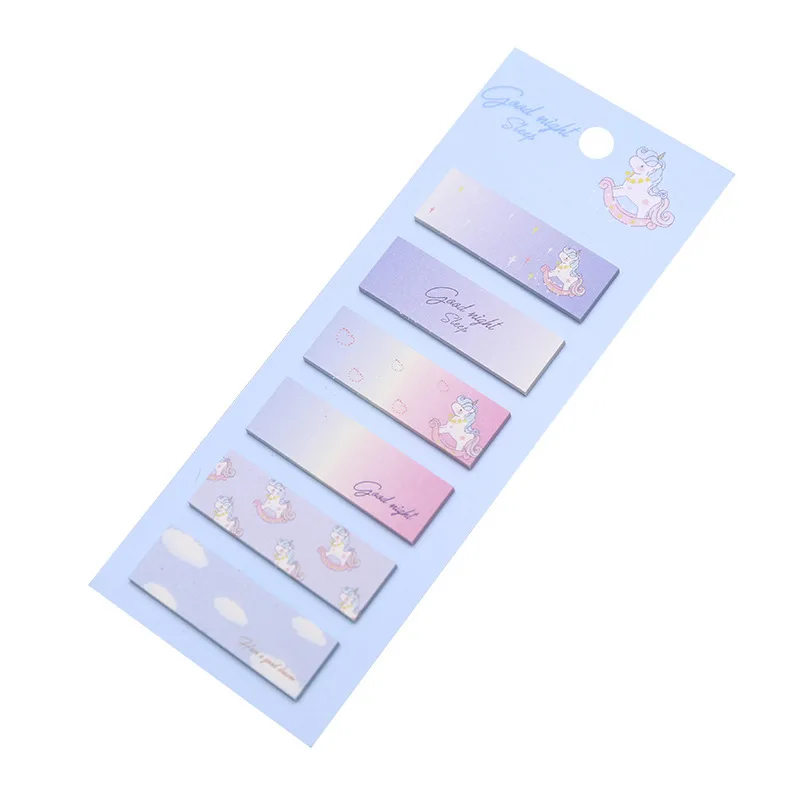 Coulrful сладкий Единорог Блокнот N Times Sticky Notes Escolar Papelaria наклейка-закладка для школьных принадлежностей