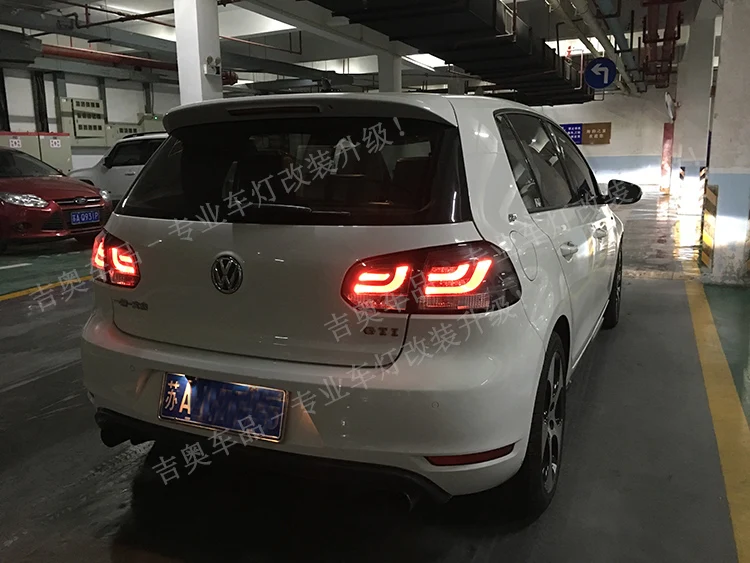 KOWELL автомобильный Стайлинг для VW GOLF 6 MK6 GOLF6 R20 задний светильник s светодиодный задний светильник светодиодный задний фонарь DRL+ тормоз+ Реверс+ сигнал в сборе