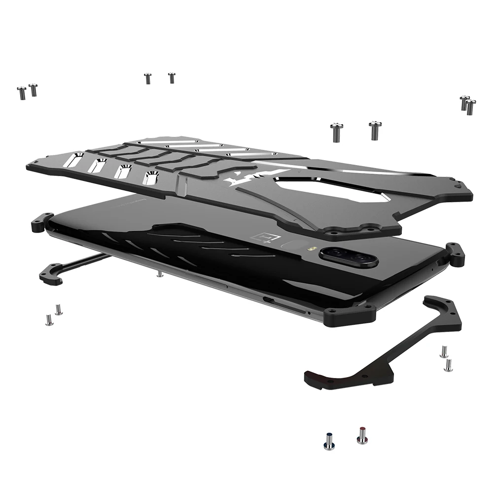 Чехол для Oneplus 7 7T Pro Batman Heavy Duty металлический алюминиевый чехол телефона 5T 6 6T