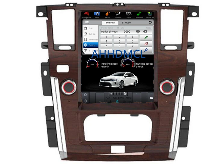 Cheap Car PC PAD Tesla Style Multimedia Player Android 7.1 GPS For Nissan Patrol Auto Air Conditioning Edition 2010 2011 2012 2013~Up 5