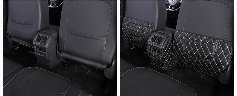 Lsrtw2017 волокно кожа автомобиль Подлокотник Сиденья анти-kick коврик для Volkswagen Tiguan