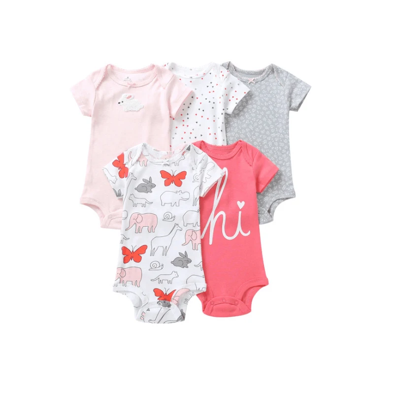 5 шт./лот; боди для новорожденных; мягкий хлопок; качественная одежда для новорожденных; Ropa de bebe; комбинезон для малышей 0-24 месяцев - Цвет: bodysuit 02