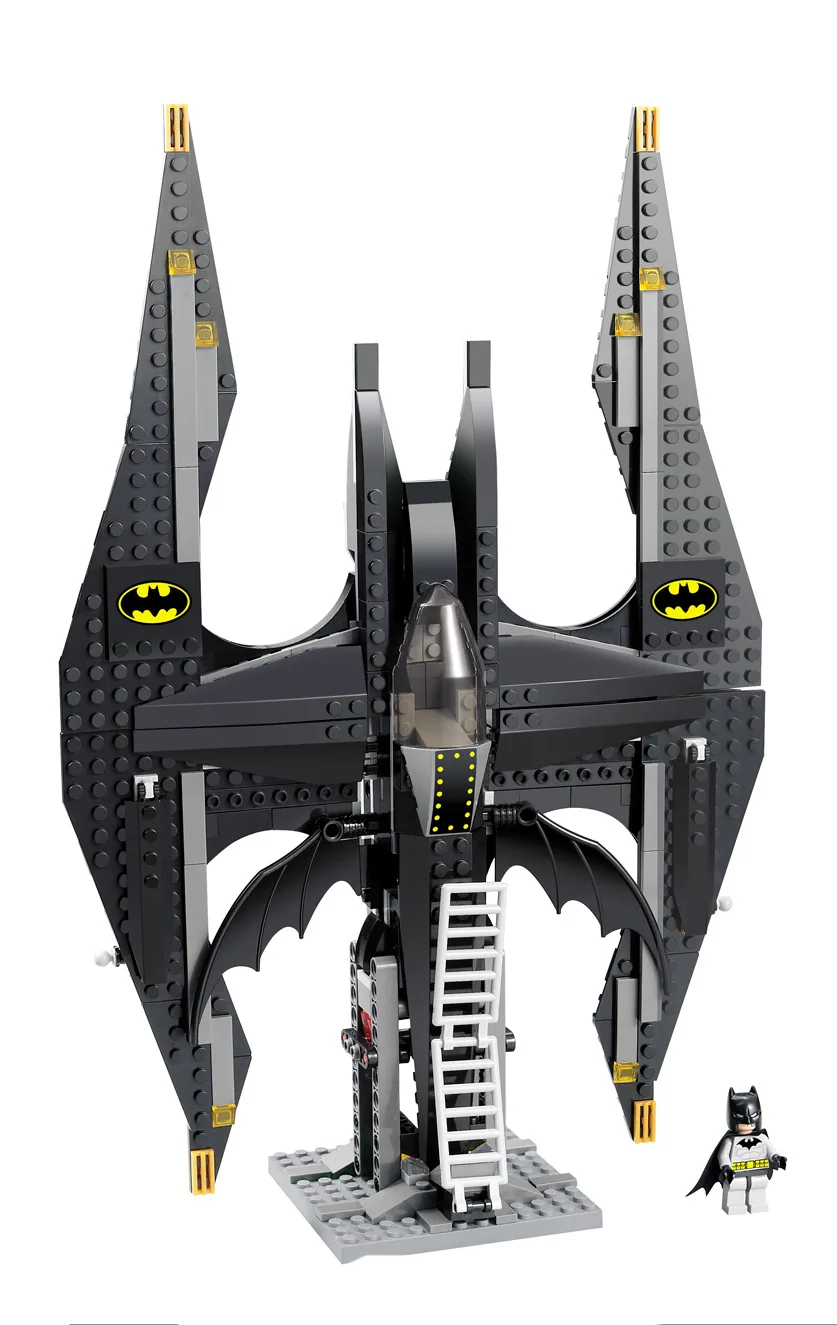 

Decool Batman Chariot Superheroes The Batwing Superman Super Heroes Building Block Marvel Model Toy Compatible Legoe