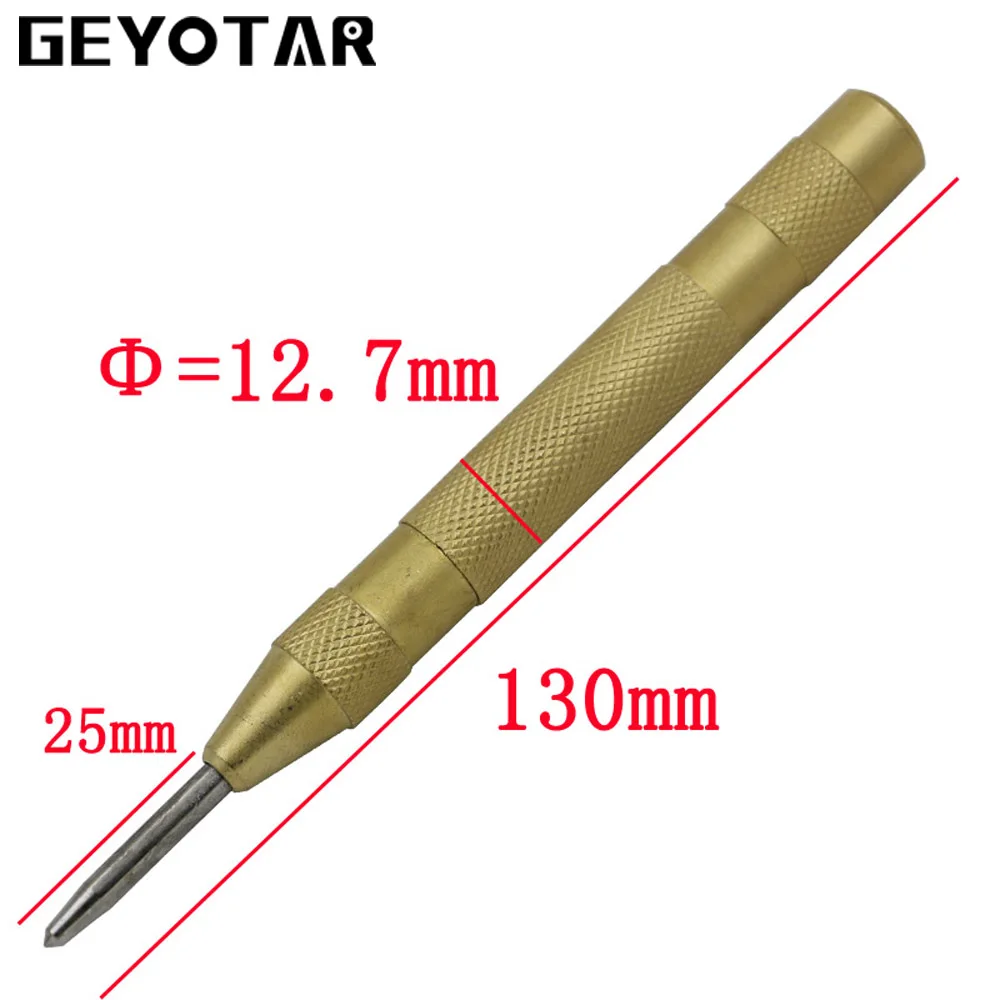 5 Inch Automatic Center Pin Punch Spring Loaded Marking Starting Holes