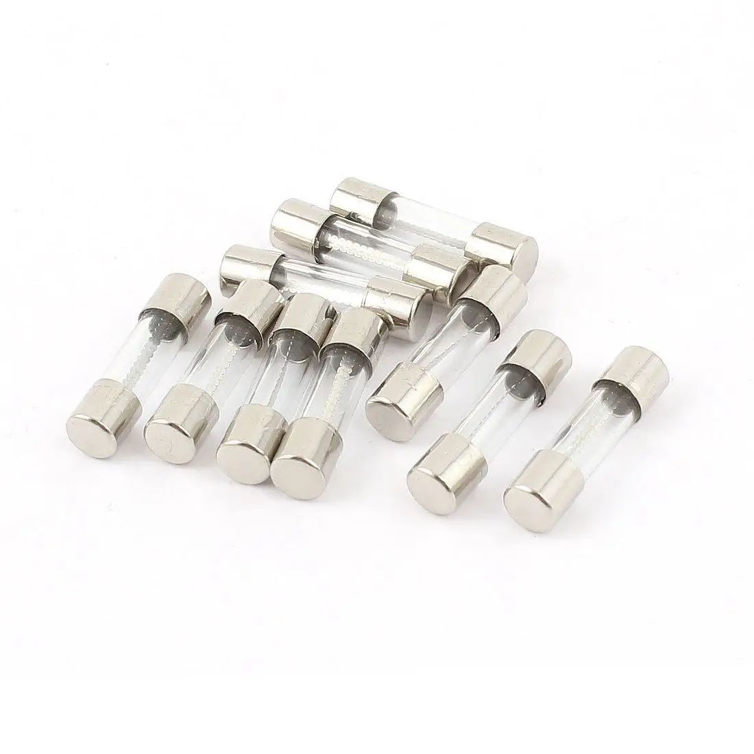 10 Pcs 250V 10Amp Slow Blow Time Delay Glass Fuses Tubes 5mm x 20mm