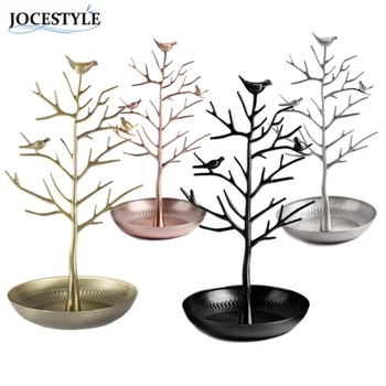 

Bird Tree Jewelry Display Stand Earring Necklace Bracelet Rack Holder Display Jewelry holder Necklace Tree Earings Holder