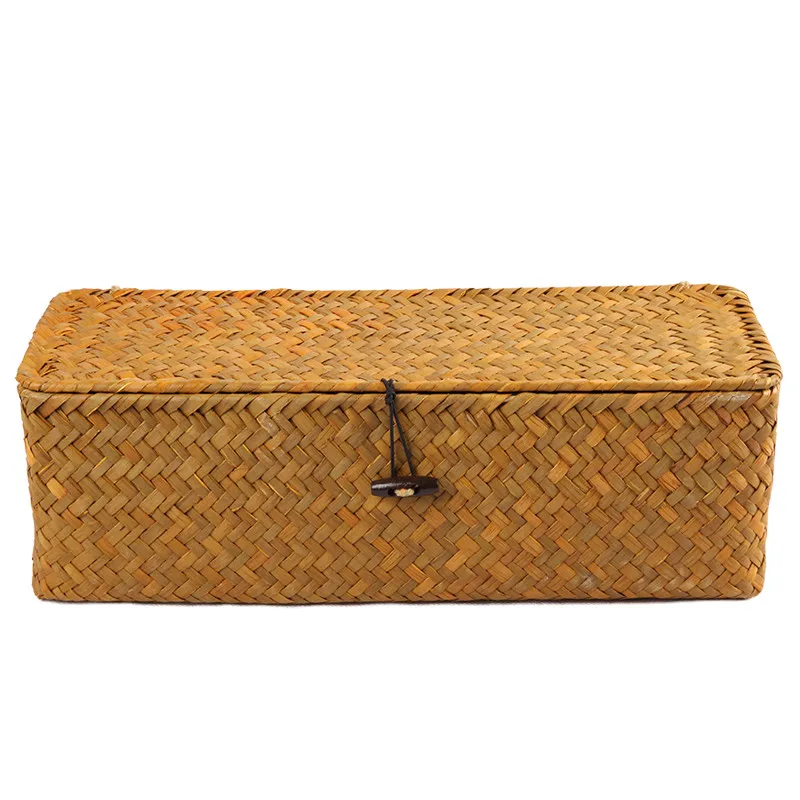 Compra caja de almacenamiento de mimbre online al por mayor de China