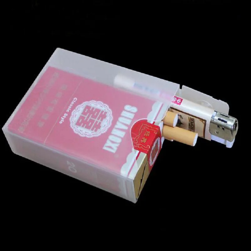 10Pcs Transparent Portable Plastic Cigarette Case Wholesale Soft Pack