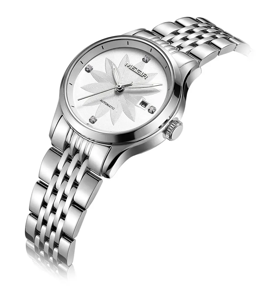 MEGIR механические Женские часы лучший бренд класса люкс Женские часы Lover Girl наручные часы женские Relogio Feminino Montre Femme