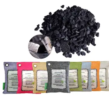 

100g Activated Charcoal Bag Home Car Air Freshener Purifier Shoes Deodorant Deodorize Desiccant Cabinet Smelly Damp Absorber