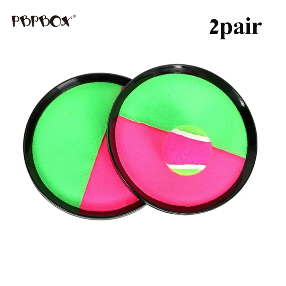 

2 Pack Catch Ball Paddle Game Set Interactive Durable Toss & Catch Sports Parent-child Game Sticky Ball Toy Outdoor Toy for Kids