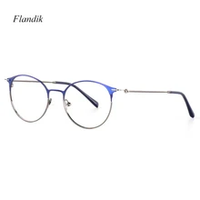 Ультралегкая металлическая рама винтажные оптические очки женские модные роскошные Брендовые очки с диоптрией близорукость анти-синие очки