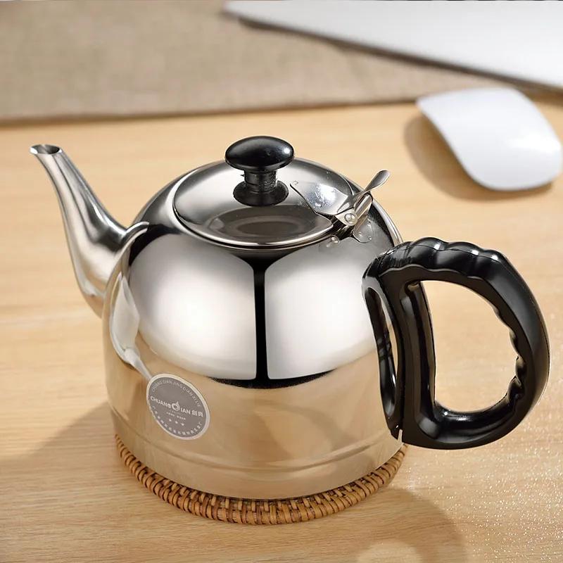 

1.2L Thicker Induction Cooker Water Kettle Easy Grip Design Tea Pot High Grade Stainless Steel Coffee Kettle Coffee Pot