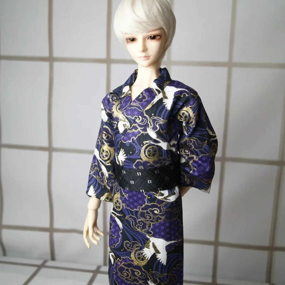 

OOAK Japan Style Kimono Outfits For 1/4 17" 44cm 1/3 1/6 Tall Male BJD MSD Yosd SD DK DZ AOD DD Doll Free Shipping