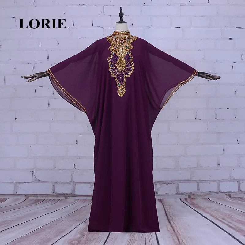 Мусульманское вечернее платье LORIE для женщин с высоким воротом арабское