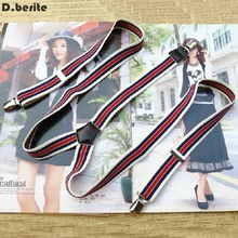 Мужские полосатые подтяжки унисекс, повседневные регулируемые подтяжки на ремешке для взрослых, подтяжки для свадебной вечеринки BDXJ2520